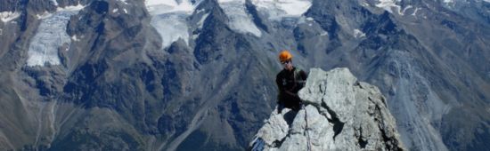 Andre am Ostgrat zum Weisshorn, 4506 m, Foto: Inna