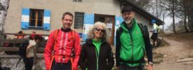 Michael, Gaby und Egbert am Rifugio Don Zio